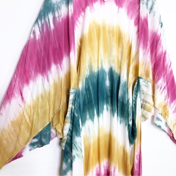 Oddy tie dye multicolored Kimono - Picture 3 of 9